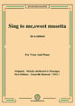 Sing to me, sweet musetta(O ma tendre Musette), in a minor Vocal Solo & Collections sheet music cover